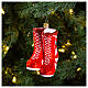 Chaussures de boxe décoration en verre soufflé sapin de Noël s2