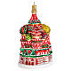 Basilius-Kathedrale in Moskau, Weihnachtsbaumschmuck aus mundgeblasenem Glas s3
