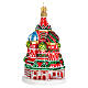 Cathédrale Saint Basile Moscou décoration en verre soufflé sapin de Noël s1