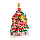 Blown glass Christmas ornament, Saint Basil's Cathedral Moscow s4