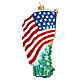 Statue of Liberty in blown glass for Christmas Tree s6