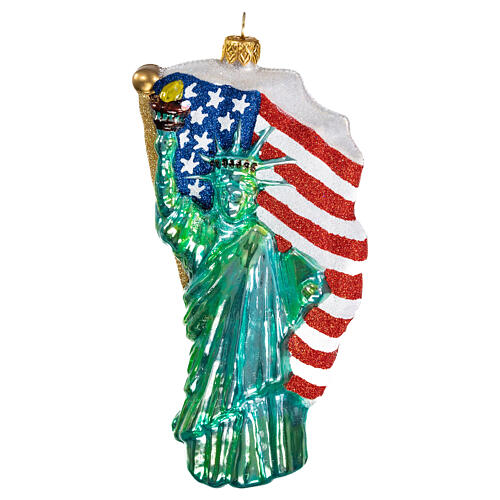 Statua della libertà decorazione vetro soffiato Albero Natale 1