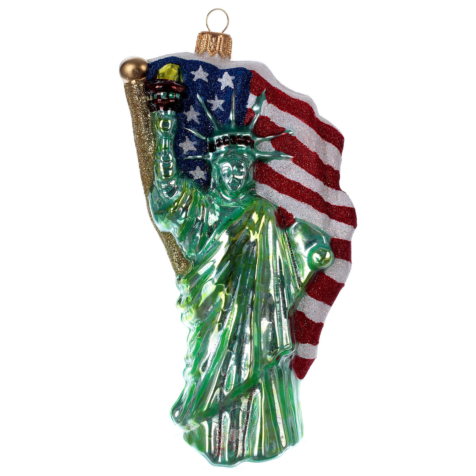 Blown glass Christmas ornament, Statue of Liberty online sales on