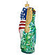 Blown glass Christmas ornament, Statue of Liberty s5