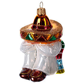 Christbaumschmuck aus mundgeblasenen Glas: Mexikaner bei der Siesta mundgeblasenen Glas für Tannenbaum