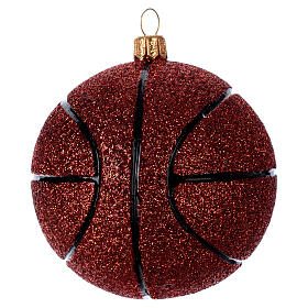 Piłka do koszykówki dekoracja ze szkła dmuchanego na choinkę
