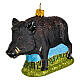 Boar in blown glass for Christmas Tree s3