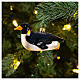 Rutschender Pinguin, Weihnachtsbaumschmuck aus mundgeblasenem Glas s2