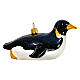 Penguin on sled in blown glass for Christmas Tree s1
