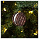 Glace biscuit décoration verre soufflé sapin de Noël s2