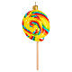 Coloured lollipop in blown glass for Christmas Tree s3