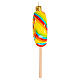 Coloured lollipop in blown glass for Christmas Tree s5