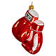 Blown glass Christmas ornament, boxing gloves s3