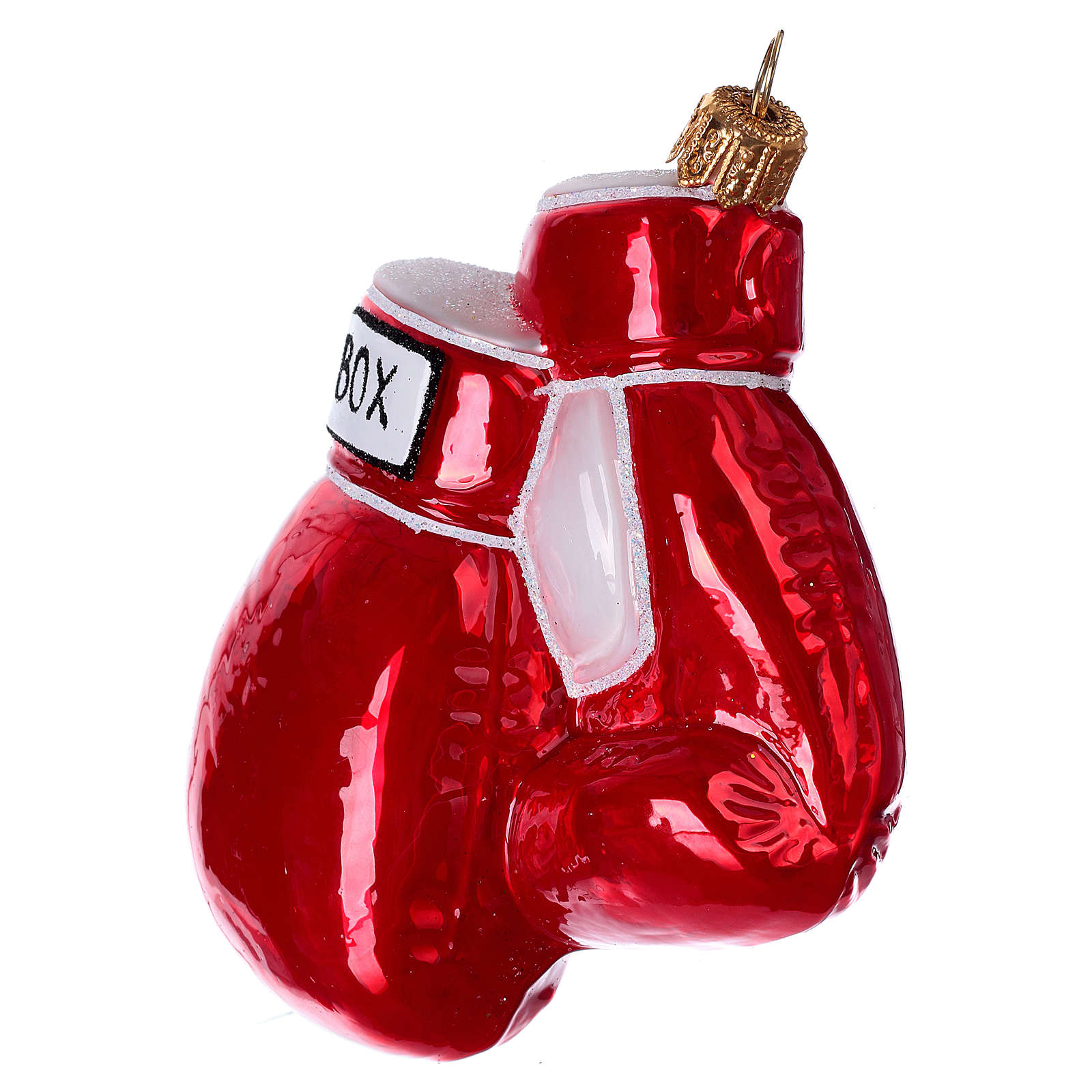 Blown glass Christmas ornament, boxing gloves online sales on