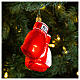 Blown glass Christmas ornament, boxing gloves s2
