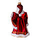 Blown glass Christmas ornament, Santa with gifts s5