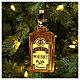 Whisky-Flasche, Weihnachtsbaumschmuck aus mundgeblasenem Glas s2