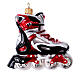 Blown glass Christmas ornament, rollerblades s1