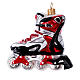 Blown glass Christmas ornament, rollerblades s4
