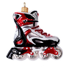 Rollerblade decorazione in vetro soffiato Albero Natale
