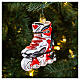 Patins em linha decoração vidro soprado Árvore Natal s2