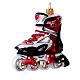 Patins em linha decoração vidro soprado Árvore Natal s3
