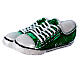 Blown glass Christmas ornament, green sneakers s3