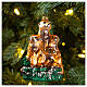 Blown glass Christmas ornament, suricates s2