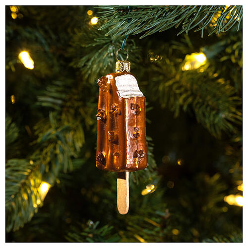 Sorvete decoração vidro soprado Árvore Natal 2