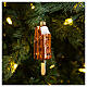 Blown glass Christmas ornament, ice cream cremino s2