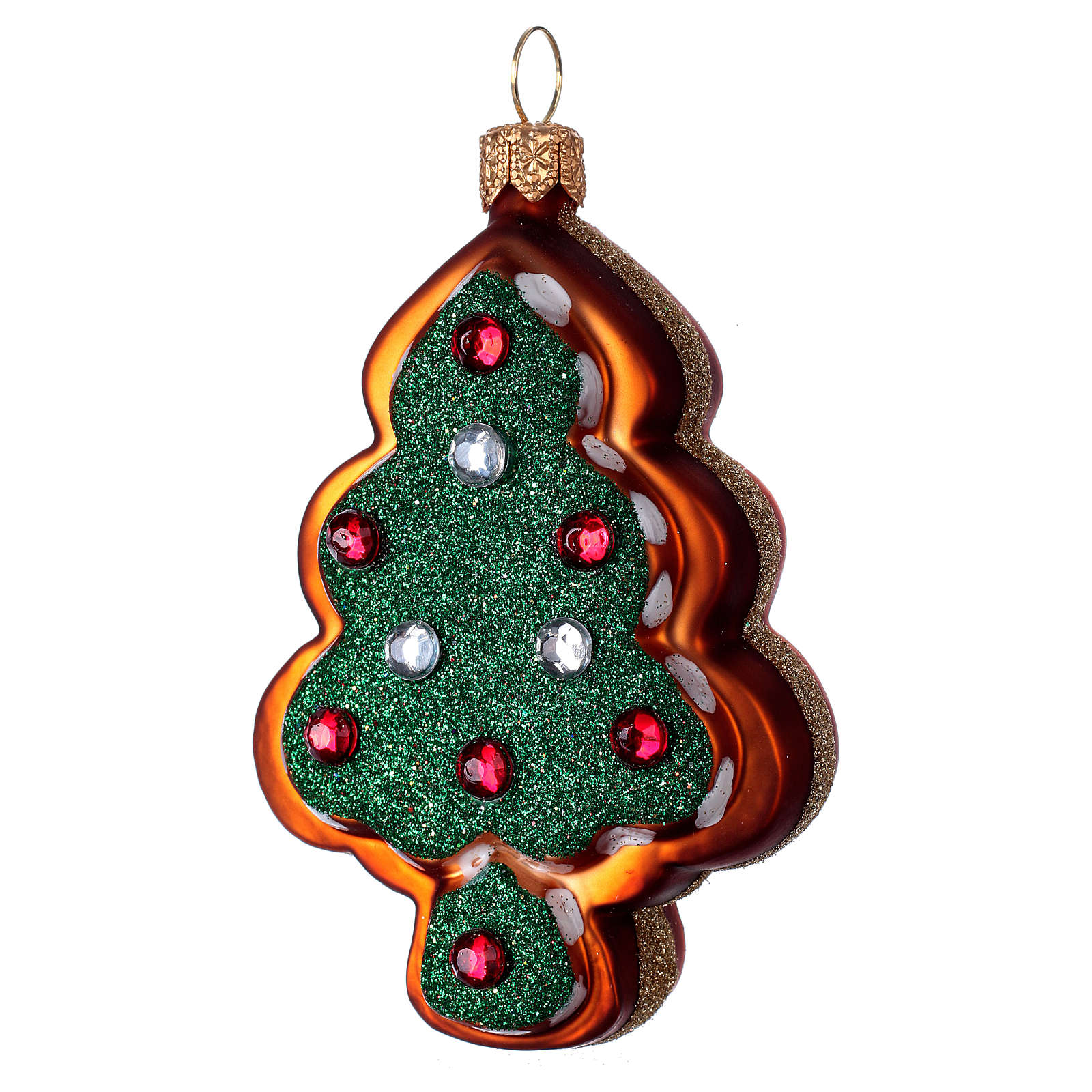 Inges Christmas Boule Verre souffl/é Collection Paon cm.24