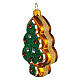 Blown glass Christmas ornament, Gingerbread tree s3