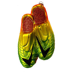 Buty piłkarskie dekoracja ze szkła dmuchanego na choinkę
