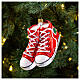 Blown glass Christmas ornament, sneakers s2