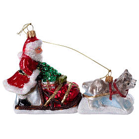 blown glass dog christmas ornaments