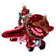Babbo Natale in volo decorazione vetro soffiato Albero Natale s4