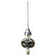 White, blue and gold Christmas tree finial s3