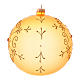 Weihnachtsbaumkugel aus mundgeblasenem Glas, Grundfarbe Gold, mit Glitter verziert, 150 mm s2