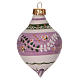 Lillac onion Christmas ornament in terracotta 12 cm, made in Deruta s1