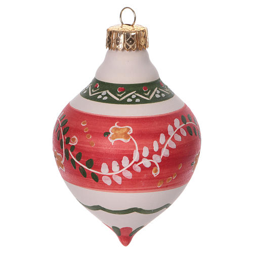 Red onion Christmas ornament in terracotta 12 cm 1