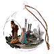 Glass ball with Nativity scene 130 mm Deruta s4