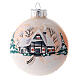 Bola de Navidad con paisaje invernal 80 mm s1
