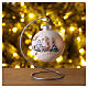 Bola de Navidad con paisaje invernal 80 mm s2