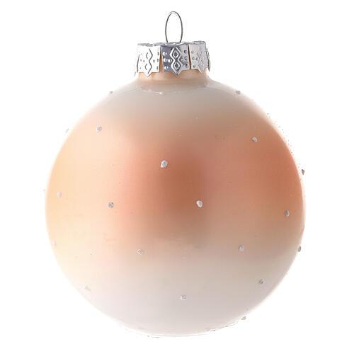 Boule de Noël avec paysage hivernal 80 mm 5