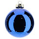 Weihnachtskugel, Grundton blau, Muttergottes mit dem Jesuskind, 80 mm s3