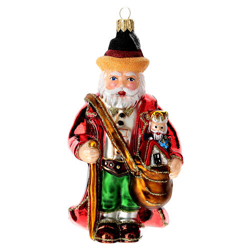 Blown glass Christmas ornament, Santa Claus in Germany 1