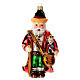 German Santa Claus blown glass Christmas tree ornament s1