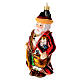 German Santa Claus blown glass Christmas tree ornament s3