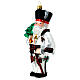 Blown glass Christmas ornament, Santa Claus in Poland s3