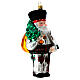 Père Noël polonais verre soufflé décoration sapin Noël s4